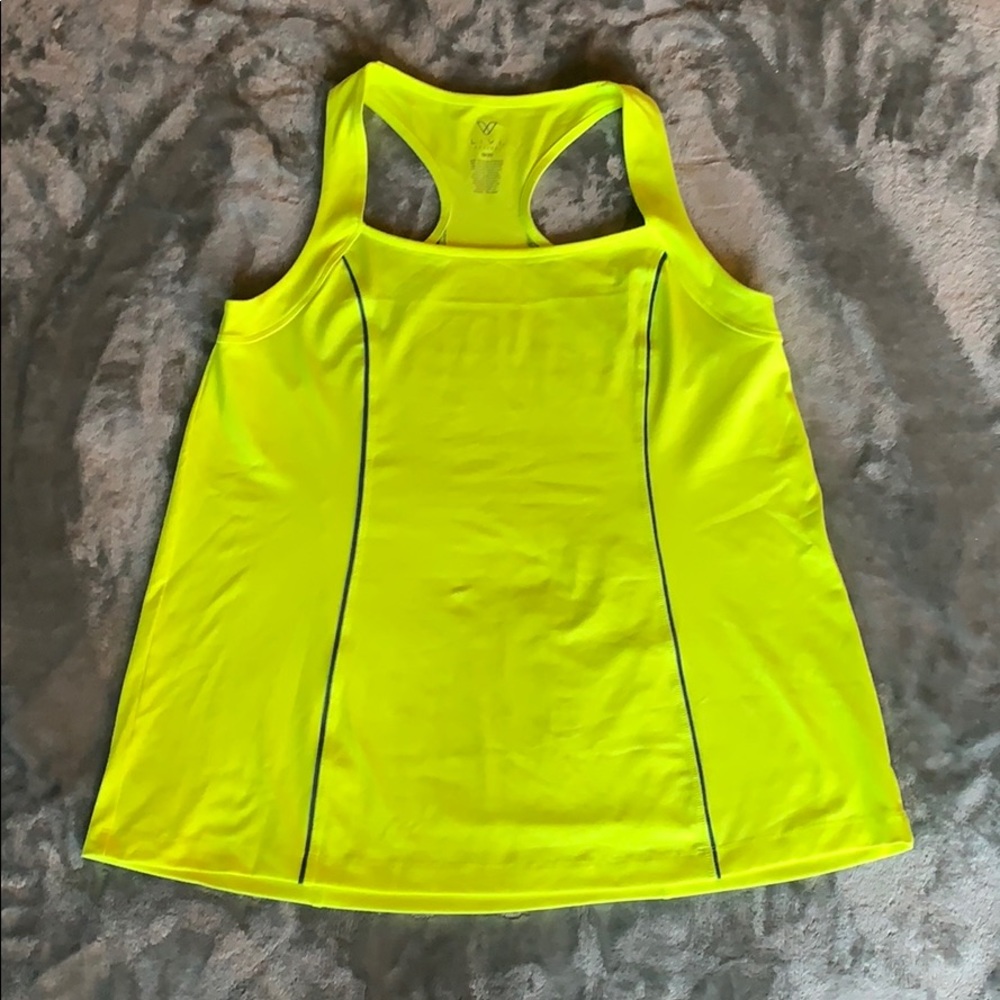 NEON yellow active tank top